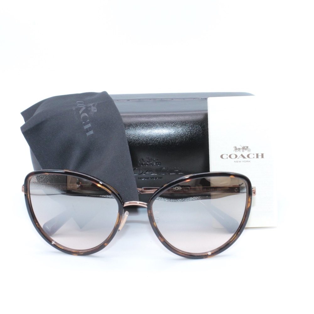 Coach Sunglasses 0HC7093 93318Z 56.18 140 Havana R - Picture 7 of 7